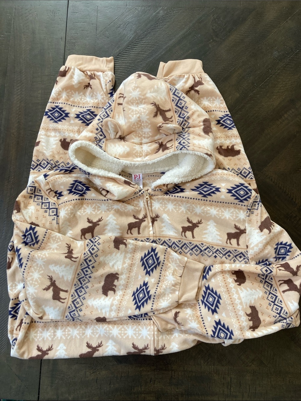 Men’s PJ Place Beige Onesie